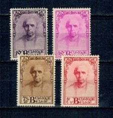 Belgia 1932 - Cardinalul Mercier, serie incompleta, nestampilata cu sarniere foto