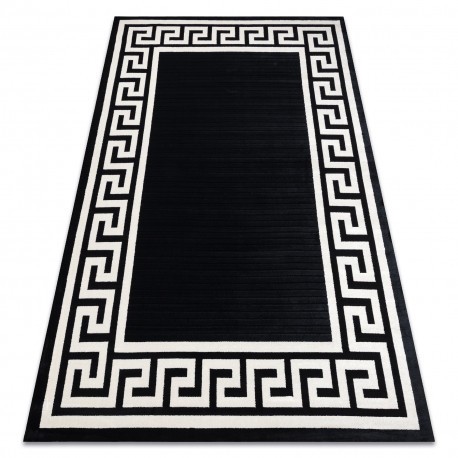 Covor PEARL 51327H negru - Cadru, exclusiv grecesc, structural, 192x290 cm