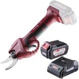 Raider RDP-SPSH20 + RDP-R20 - Foarfeca de gradina 30 mm + Set 1 acumulator si incarcator Li-Ion 20 V 4 Ah