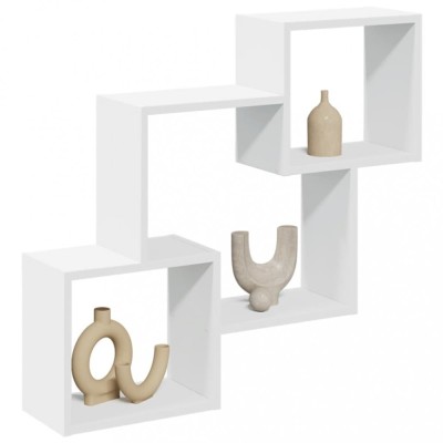 Gossi dulap de perete, alb, 78x18x71 cm, lemn prelucrat foto