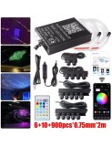 Kit Plafon Instelat + stele cazatoare 16W RGBW 900 fire la 2m combinate, Xenon Bright