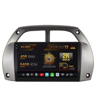 Navigatie Toyota RAV4 (2001-2006), Android 13, V-Octacore 4GB RAM + 64GB ROM, 9.5 Inch - AD-BGV9004+AD-BGRKIT109 foto