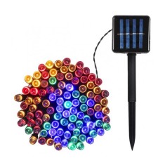 Instalatie solara 33 metri pentru sarbatori, multicolora, 300LED foto