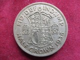 Anglia / Marea Britanie / Regatul Unit - HALF CROWN 1938 - George VI (298), Europa, Argint