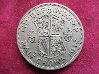 Anglia / Marea Britanie / Regatul Unit - HALF CROWN 1938 - George VI (298) foto