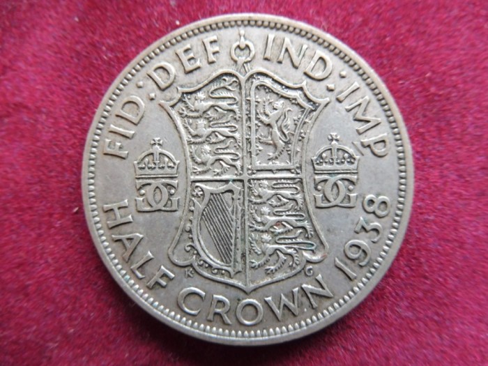 Anglia / Marea Britanie / Regatul Unit - HALF CROWN 1938 - George VI (298)