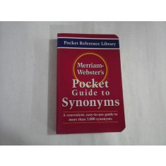 Pocket GUIDE to Synonyms - Merriam-Webster"s