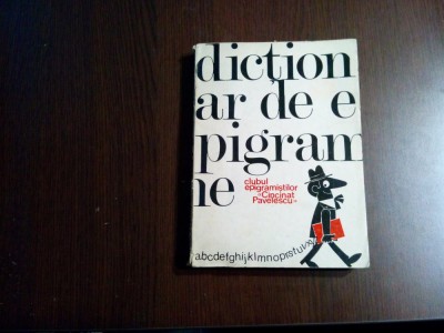 DICTIONAR DE EPIGRAME - Mircea Trifu (autograf) - N. NOBILESCU (ilustratii) 1981 foto