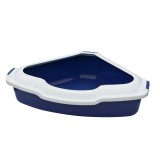 Cumpara ieftin Happet Litiera de Colt cu Rama, 56x43x14 cm, Albastru