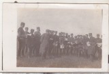 Bnk foto Ofiteri - aplicatie militara - anii `20-`30, Alb-Negru, Romania 1900 - 1950, Militar