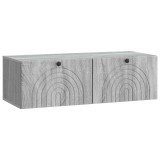 vidaXL Oglindă TV montată pe perete Sonoma gri 99 x 41 x 30 cm 898191