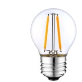 Bec LED Filament Transparent 2W, G45, E27, Lumina Calda, de Exterior