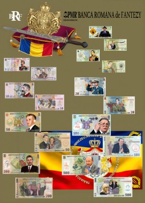 Lot 9 Bancnote Fantezie 1 ianuarie 2025 Romania foto