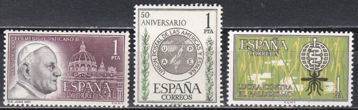 Spania 1962 - 3 Serii, MNH