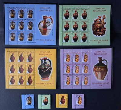 TIMBRE ROM&amp;Acirc;NIA L.P.1717+1717a/2006 ULCIOARE DE NUNTĂ II (uzuale) MNH foto
