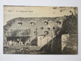 Carte poștala Simeria/Hunedoara-Ruinele cetății Arany,necirculată cca.1917, Circulata, Printata