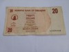 20 dollars 2007 zimbabwe