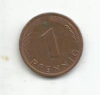 (No2) moneda-RDG Germania-1 PFENNIG-1984