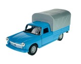 Macheta Peugeot 404 Closed Pick Up 1968 1:34-1:39 replica metal albastru deschis Welly