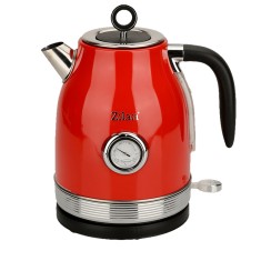 Fierbator Retro Zilan, capacitate 1.7 L, putere 2200 W, rotire 360, Rosu