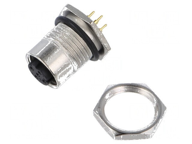 Conector M12 soclu mamă D-Ethernet PIN 4