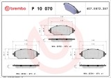 BREMBO P 10 070 PRIME LINE set placute frana disc