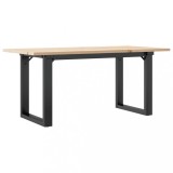 Cumpara ieftin Masa de cafea, cadru O, 90x40x45 cm, lemn masiv pin si Otel