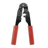 Cleste sertizare PNI SR5 RJ45 CAT5/CAT6, Taiere, Dezizolare, Otel, Rosu