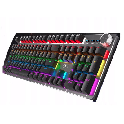 Tastatură mecanică RGB, model BK1000, Gonga&amp;reg; Negru foto