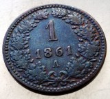 F.125 AUSTRIA 1 KREUZER 1861 A