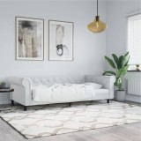 VidaXL Pat de zi, alb, 100x200 cm, piele ecologică 354231