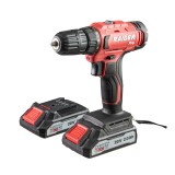 Masina de gaurit cu acumulator 20V, 2 viteze, 44Nm, 2x2Ah Raider Pro