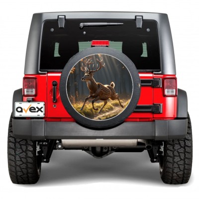 Sticker auto &amp;quot;roata de rezerva&amp;quot; rezistenta la intemperii si raze uv, diametru 55 cm, cod: avx-rr07 foto