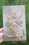TABLOU VINTAGE BASORELIEF DIN TABLA DE CUPRU