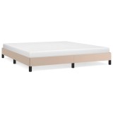 Cumpara ieftin Cadru de pat, cappuccino, 180x200 cm, piele ecologica
