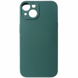 Husa silicon TPU Matte verde inchis pentru Apple iPhone 14