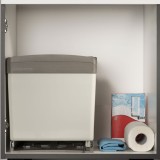 Coș gunoi selectiv &icirc;ncorporat gri 2x21L Eyckhaus, dreptunghiular, extractibil, pentru dulap bucătărie min. 50cm