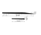 Set 2 buc bandouri usi laterale TOYOTA YARIS (XP210), 02.2020-, modele cu 5 usi, partea dreapta, negru; all-purpose,
