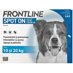 Pipeta antiparazitara Frontline pentru caini intre 10-20 kg (1 pipeta )