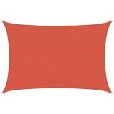 Cumpara ieftin Panza parasolar caramiziu dreptunghiular 3,5x5 m HDPE 160 g/m&sup2;
