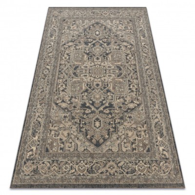 Covor de lana LEGEND 468 10 GB500 OSTA - Rozeta, cadru, exclusiv gri / bej, 240x340 cm foto
