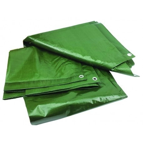 Prelata Cu Inele 120 G/Mp, 8X12 M, Verde