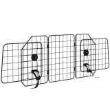 PawHut Grilaj Despărțitor Auto pentru C&acirc;ini, Barieră pentru C&acirc;ini cu Lățime Reglabilă și Pliabilă, 93-150x42 cm, Negru | Aosom Romania