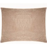 Set doua fete de Perna fara imprimeu Bej cu suprafata Catifelata 50x70cm