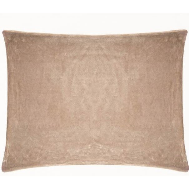 Set doua fete de Perna fara imprimeu Bej cu suprafata Catifelata 50x70cm