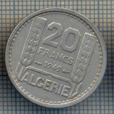 AX 450 MONEDA -ALGERIA COLONIE FRANCEZA-20 FRANCS-ANUL 1949 -STAREA CARE SE VEDE