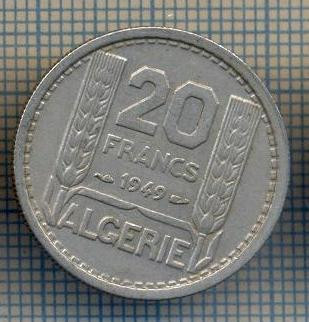 AX 450 MONEDA -ALGERIA COLONIE FRANCEZA-20 FRANCS-ANUL 1949 -STAREA CARE SE VEDE foto