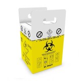 Cutie Deseuri Medicale Infectioase 20L, Sac Galben Inclus, Pericol Biologic, Standard UN/ADR, OMS 1226/2012
