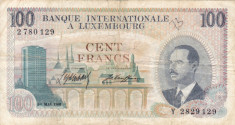 LUXEMBURG 100 francs 1968 VF!!! foto