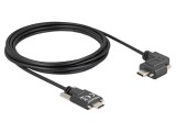Cablu USB 2.0 DELOCK 3m USB-C 90&deg; st&acirc;nga/dreapta cod 80958